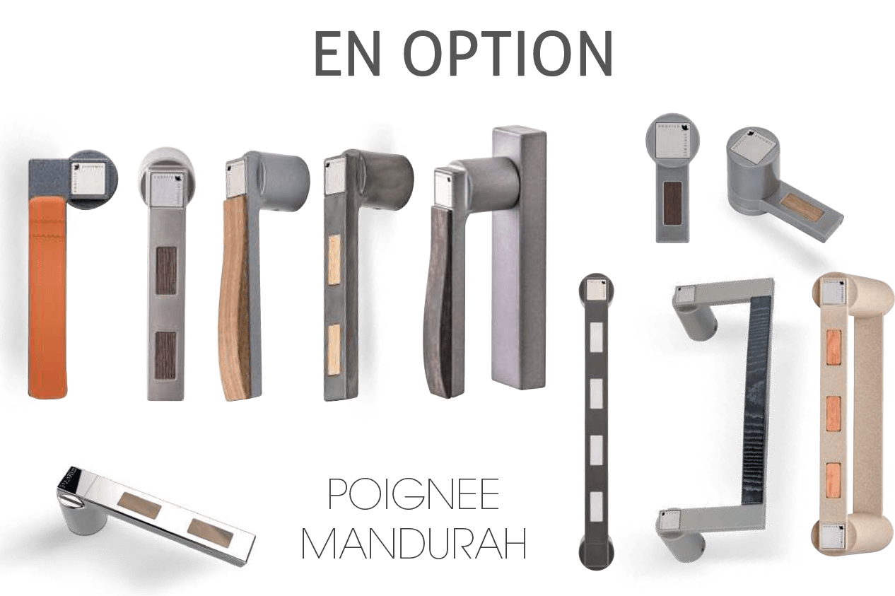 ALU R : Poignées Baies Coulissantes Options