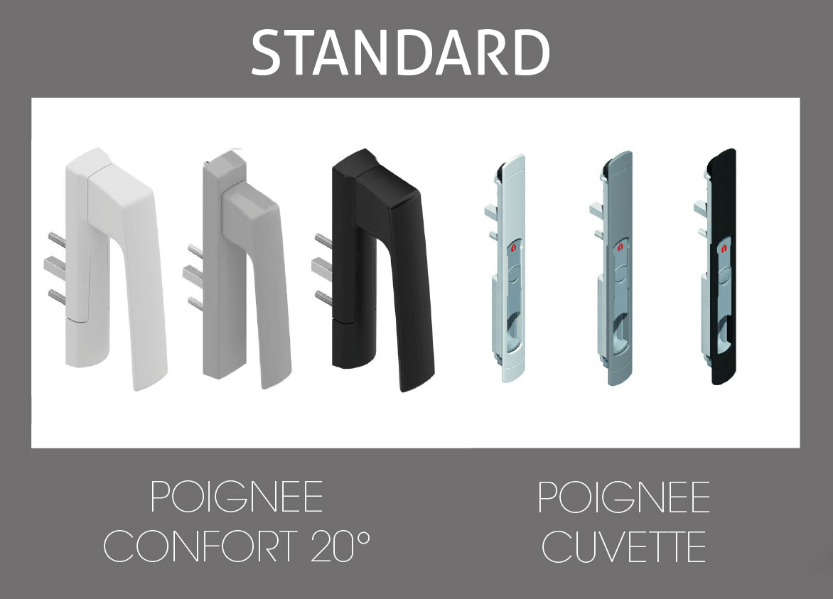 ALU R : Poignées Baies Coulissantes